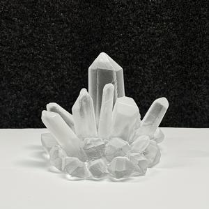 TEMU 3D 클러스터 아쿠아리움 장식 - 이리디센트 물고기 은신처가 있는 수제 레진 장식, 물고기 탱크 및 가정 사무실용 밝은 테이블탑 디스플레이, 물고기 탱크 액세서리 | 우아한 테이블 장식 | 세밀한 공예 기술, 아쿠아리움 장식