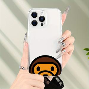 TEMU 핫셀링 창의적인 귀여운 원숭이 얼굴 디자인 테마 고급 충격 방지 아름다운 폰 케이스, 아이폰 시리즈용 재미있는 케이스, 부활절 선물, 크리스마스 할로윈 장식/생일 선물, , 남자친구, 친구 또는 자신을 위한