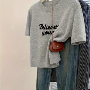 TEMU 여성용 캐주얼 자수 