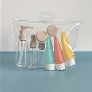 TEMU 11pcs TSA Pre-승인 여행용 병 세트 - 샴푸, 컨디셔너, 모이스처라이저, 바디 워시용 통기성 플라스틱 용기 | 향수 없는, 충전 가능한 메이크업 키트와 여행 필수품 보관함 | 세련된 미적 | 내구성 있는 플라스틱