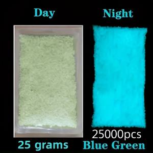 TEMU 25000개 발광 모래 파우더, 형광 슈퍼루미네센트 입자, 각 25g, DIY 소원병 장식, 파티 데코, 어항용, 다색 야광 레진 몰드 필러