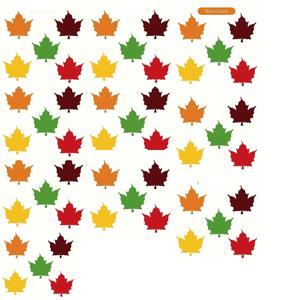 TEMU 50팩 다섯 가지 색상의 종이 단풍잎 메시지 카드 - 빨강, 주황, 노랑, 초록, 갈색: 생일 파티, 휴일 모임, 가족 테마 이벤트, 소원 벽 장식, 사무실 등에 완벽!