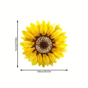 TEMU 1개 두꺼운 노란 모양 벨벳 매트, 850g/㎡, 미끄럼 방지 라텍스 입자 바닥 - 소파 옆, 침실, 거실, 드레스룸, 침대 옆, 현관 및 헤드보드 지역 매트에 적합. 세탁 가능하고 관리가 쉬우며 벽에 걸어두면 멋지게 보입니다, 스타일리시 바닥 매트,플로럴 홈 데코,다용도 바닥 커버링,인테리어 디자인 애호가,실용적인 가정주부