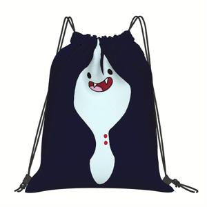 TEMU 어드벤처 타임 마르셀리네 더 바ンパ이어 퀸 9 심플 드로스트링 포켓, 체육관 신발, 스낵, 또는 빠른 저장용, 어떤 설정과도 잘 어울리는 청결한 외관