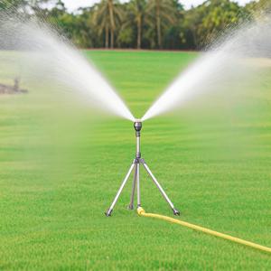 TEMU 360° 회전 가능한 헤비듀티 삼각대 스프링클러 - 조절 가능한 텔레스코픽 높이, 대형 정원/파티오/차량 세척용 멀티 노즐 디자인 - 내구성 강한 스테인리스/플라스틱 구조, 도구 없이 간편 설치 - 가정용 및 농업용 물 절약형 잔디 관수 시스템, 튼튼한 플라스틱 부품