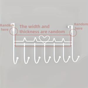 TEMU 설치가 쉬운 문걸이형 랙 - 공간 절약형 금속 수납 선반, 타월, 옷, 모자 등에 적합한 네일 없는 주방 욕실용 벽걸이 후크