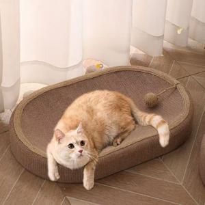 TEMU 무료 배송! 믿고 사용하는 [시살 로프 캣 콤보] 장기용 시살-실 고양이 스크래처 & 침대 세트 | 편안한 휴식 공간, 털 빠짐 없음, 가구 보호, 고양이를 위한 이상적인 제품