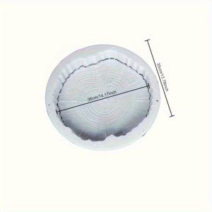 TEMU 폴리프로필렌 정원 스텝핑 스톤 몰드 - 모조 나무 줄기 시멘트 계단 플랫폼, DIY 콘크리트 벽돌 주조용 목재 무늬 릴리프 라운드 패스웨이 포장 몰드, 내구성 있는 플라스틱 조경 디자인, 야외 포장 도구, 자연 미학적, 쉬운 탈형 재료