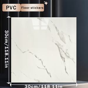 TEMU 25/50개, 모던 인조 대리석 바닥 스티커 자가 접착 두꺼운 내마모성 시멘트 바닥 직적용 가죽 타일 리폼 PVC 가정용 벽지|스티커