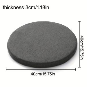 TEMU 1개 모던 원형 스펀지 - 미끄럼 방지, 탈착 가능, 세탁기 사용 가능, 폴리에스터, 식탁 의자, 명상, 홈 데코에 적합, 사계절 사용, 명상 쿠션|모던 원형 쿠션|지퍼형 쿠션, 의자용 쿠션|좌식의자|의자