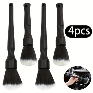 TEMU 12개 세트 소프트 브러시 자동차 디테일링 브러쉬 - 인체공학적 핸들, 내구성 있는 플라스틱, 대시보드 및 벤트 청소용 배터리 불필요, 차량 내부 먼지 제거 도구, 슬림한 디자인, 튼튼한 그립