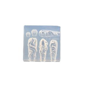 TEMU 네일 아트용 문어 촉수 실리콘 몰드 - 고투명성 3D 레진 주조 몰드, 깊은 바다 해파리 디자인, 내구성 & 세척 쉬움, DIY 매니큐어 및 네일 아트 액세서리, 오션 테마 디자인, 이지릴리즈 소재