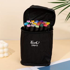 TEMU 12/24/36개 알코올 블렌딩 마커 세트, 만화 스케치용 듀얼팁 치젤 & 파인 아트 드로잉 펜, 페인팅 & 혼합 미디어 공급 키트