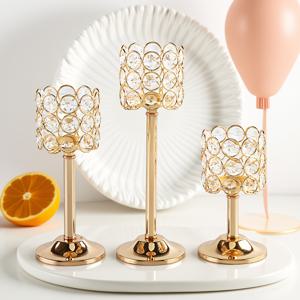 TEMU & 메탈 3pcs 캔들홀더 세트 - 유리/금속 테이블탑 센터피스, 반짝이 같은 비즈와 골든 마감으로 웨딩, 크리스마스, 부활절, 추수감사절, 할로윈에 완벽한 배터리식 (건전지 별도) 우아한 테이블 , 내구성과 다용도 홈 장식