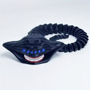 TEMU 1개 - 바다 생물 조각상 장식품 - 엘 그란 마지아 | 루프 | 에클로 | 다크 그레이 | 전원 없는 데스크탑 장식 | 책장이나 사무실에 적합 | 할로윈 선물 | 크리스마스 | 졸업 시즌