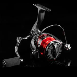 TEMU Rooblinos HT 2000 3000 4000 5000 시리즈 스피닝 릴 - 블랙 & 레드, 양손잡이용, 스테인리스 스틸, 인체공학적 핸들, 추수감사절, 크리스마스, 새해, 아버지의 날, 춘절에 이상적인 고성능 낚시 릴 | 내구성 있는 낚시 장비, 낚시 릴