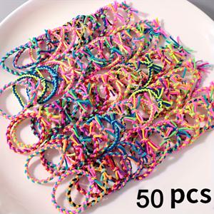 TEMU 100/50/20개 혼합 컬러 핸드메이드 헤어 타이 세트, 하이 포니테일 홀더 심플 패션 우아한 액세서리 여성 및 소녀 데일리 웨어