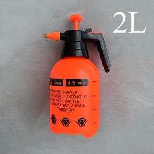 TEMU 1개 두꺼운 플라스틱 정원용 스프레이 병, 2리터 고압 에어 스프레이 - 대용량 물뿌리개, 조절 가능한 노즐이 있는 휴대용 정원 물주기 용기, 잔디, 꽃 및 가정 청소 살균에 적합