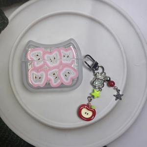 TEMU Slice 디자인, Airpods 1/2/3 호환, Airpods Pro, Airpods Pro2/Airpods Pro3 헤드폰 보호에 적합, Airpods4 보호 호환, 보호 케이스 1개 (레이어드 1개 포함), 헤드폰