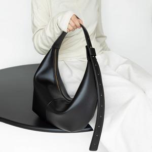 TEMU 여성용 대용량 컨버터블 만두 핸드백 - 멀티웨이 크로스바디/숄더/핸드백, 골드톤 하드웨어, 지퍼 클로저 & 구조화된 라운드 벨리 - 블랙 (하단 레이어) - 업무, 여행, 캐주얼 & 포멀 룩에 적합