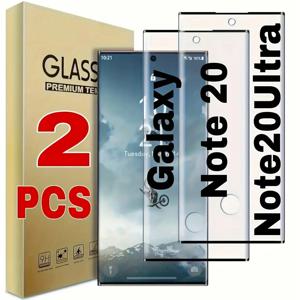 TEMU Galaxy Note 20/Note 20 Ultra에 적합, 풀 커버 투명 강화 유리 액정 보호 필름 1개와 렌즈 보호 필름 2개 포함, 스마트폰 보호, 슬림 보호, 내구성 보호, 보호 필름, 휴대폰 액세서리, 테크 매니아