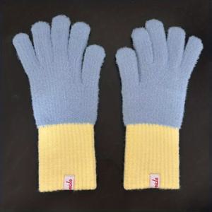 TEMU 여성용 겨울 사이클링 장갑 1켤레 - 탄성 커프스, 미끄럼 방지, 따뜻한 사이클링, 자전거, 통근용 완전 가죽 장갑 - 세탁기 사용 가능 - 추운 날씨