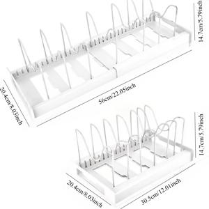 TEMU 조절 가능한 헤비듀티 주방 보관 랙 - 확장 가능한 공간 절약형 캐비닛 및 카운터탑 정리대, 접시, 냄비, 팬에 적합한 견고한 금속/카본 프레임 - 가정 및 상업용 주방, 주방 보관 및 정리, 냄비 정리대, 주방 보관 및 정리, 냄비 및 팬 정리대, 보관 및 정리, 팬트리 정리 및 보관에 이상적