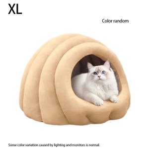 TEMU 1개 하트 잎 반폐쇄형 플러시 애완 동물 침대, 포근한 터널 & 오픈형 디자인 - 부드럽고 따뜻한 고양이 하우스, 플러시 안감, 고양이, 친칠라, 소형 애완 동물을 위한 다단계 둥지 텐트 - 간편한 세척 내구성 폴리에스터, 친칠라 침대, 친칠라 애완 동물 주인