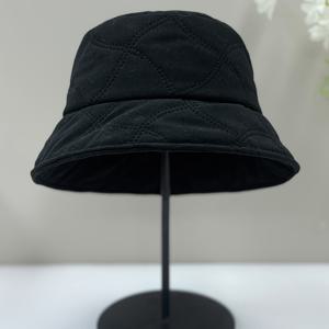 TEMU 남성 및 여성용 겨울 버킷 햇 - 두껍게 된 단색 따뜻한 어부 모자, 100% 폴리에스테르, 짠, 통기성, 비늘어짐 없음, 전문 세척 권장|벙거지모자|남자모자