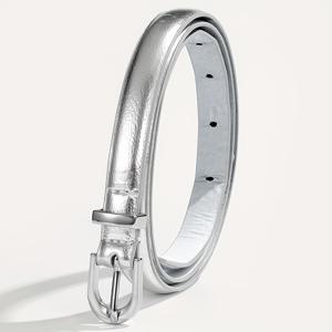 TEMU 여성용 우아한 캐주얼 가죽 벨트, 드레스 및 트렌치 코트용 다용도 슬림 허리띠, 비직물 재질, 가벼움, 깃털 없음, 일상, 해변, 파티, 결혼식, 대학, 스포츠, 야외 활동용 - 평균 크기