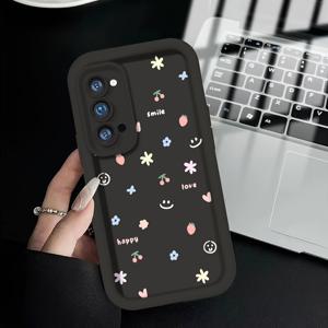 TEMU 갤럭시 S25 S24 S23 S22 S21 S20 FE 울트라 플러스 4G 32GB용 체리 조이풀 패턴 소프트 TPU 방탄 케이스