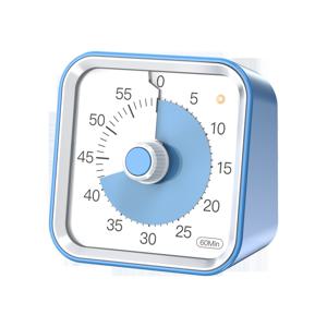 TEMU 정지 기능이 있는 시각 타이머 (어린이 및 성인용) - 기계식 , 비프 알람, 컴팩트한 사각 디자인, 핑크 & - 교실, 학습, 주방용, 침실용 시계, 스누즈 버튼, 내구성 있는 구조, 모던한 미학, 사무실 - 교육용 시간 관리|시계|타이머