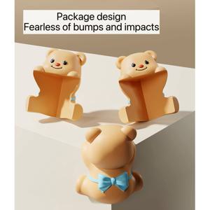TEMU 어린이용 가구를 위한 귀여운 곰 모양 안전 코너 보호대 - 두꺼운 PVC 충돌 방지 패드와 사랑스러운 곰 디자인, 캐비닛 및 테이블을 위한 부드러운 가장자리, 내구성 있고 설치가 쉬움, 가구 안전, 유쾌한 디자인, 유연한 보호, 테이블 코너 보호대, 자체 접착 코너 보호대, Skiffer 코너 보호대, 코너 보호