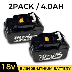 TEMU 마키타 18V LXT 교체 배터리용 1/2/4개, 4.0Ah 고용량 리튬 이온, BL1890 BL1860 BL1850 BL1840 BL1830 호환, 무선 드릴, 임팩트 드라이버, 톱, 헤비 듀티 공구, 전문가용