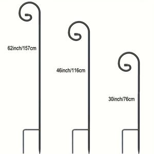 TEMU 내구성 강한 야외 정원 후크 - 철제 구조, 설치 간편, 새 먹이통, 화분, 태양광 조명용 - 정원, 파티오, 농장 또는 상업적 조경에 이상적인 튼튼한 디자인, 벽걸이 홀더, 홈 가드너를 위한 현대적 장식품