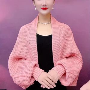 TEMU 여성용 레트로 가디건 - 소프트 그리드 패턴 롱 슬리브 숄 랩, 캐주얼 & 포멀 룩에 어울리는 따뜻한 겨울 레이어링 아이템, 손세탁 가능한 우아한 디자인, 가벼운 니트웨어, 내구성 있는 소재, 부드러운 질감