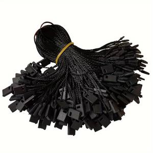 TEMU 1000개 블랙 나일론 스냅락 핀과 끈 - 쉬운 부착, 조립 필요 없음, 홈 데코 및 소매점 고정용, 소매점 액세서리|슬림한 블랙 핀|내구성 있는 나일론 핀, 스냅락 핀