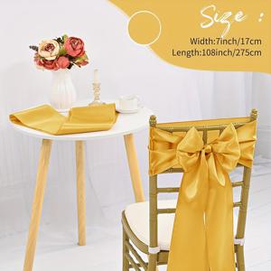 TEMU 10개 컬러풀 의자 스트랩과 리본, 폴리에스터 직사각형 새틴 의자 스트랩, 의자 리본, 스트랩, 웨딩, 파티, 이벤트, 연회 의자 세트용 하네스, 장식용, 다양한 색상 가능