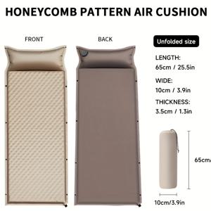 TEMU 팽창식 매트리스, 자동 에어 쿠션 침대, 야외 캠핑 방습 매트|캠핑매트