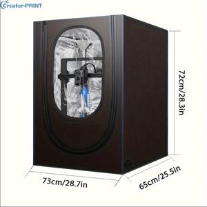 TEMU 1팩 3 V2 방화 및 방진 3D 프린터 인클로저, 열 보호 커버, 우수한 단열, 난연성, 쉬운 설치, Ender3/Ender 3S/3S1/3S1 Pro/Ender5/5 Pro, CR-10/10S/10MINI, CR-X/CR-20 미들 호환