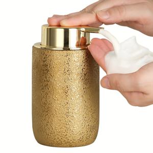 TEMU 1개 골든 폼 비누 디스펜서, 수제 거품 비누 디스펜서, 주방용 세라믹 핸드 소프 디스펜서, 럭셔리 홈 데코, 가구 장식, 크리스마스/할로윈 장식, 크리스마스 선물, 할로윈 선물