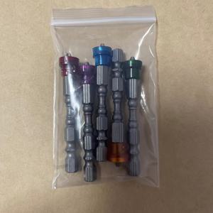 TEMU JFOGO 5개 세트 자석 드릴 비트 - 헤비듀티 S2 합금강 필립스 2 (P2) 싱글헤드 비트, 1/4