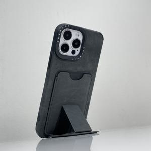 TEMU 얼음 PU 가죽 브래킷 카드 슬롯 휴대폰 케이스 Iphone14/13Promax/12Pro/11/Xr/Xsnax/Xs/7/8Plus 소프트 셸 15Promax에 적합