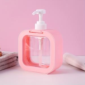 TEMU 300ml 용량의 로션, 샤워 젤, 샴푸, 손 소독제를 위한 펌프가 달린 휴대용 플라스틱 디스펜서 - 대용량 여행 용기, 무향