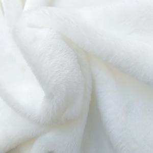 TEMU 부드럽고 포근한 인조 토끼 모피 플러시 원단, 크리스마스 의상, 할로윈 복장, 쿠션 및 장난감용 8mm 두꺼운 화이트 푹신 소재 - 50cm x 160cm, 매끄러운 마무리 위한 잠금 가장자리