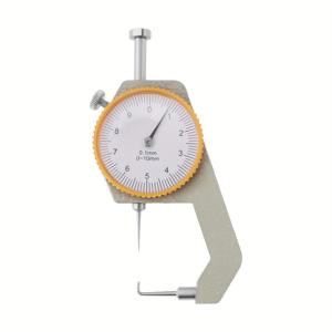 TEMU 휴대용 두께 측정기, 0-10mm 곡선 팁, 분해능 다이얼 게이지, 보석, 튜브, 인조 가죽용 - 휴대 가능하고 정확한 게이지