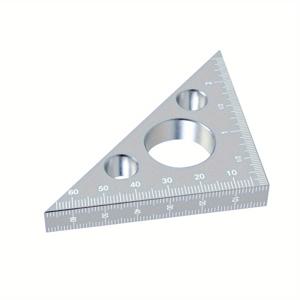 TEMU 알루미늄 합금 삼각자, 목공 및 목공 각도 측정 도구, 45/90도, 인치/미터 눈금, 얼룩 및 녹 방지, 방수, 경량 및 휴대 가능, DIY 프로젝트에 배터리가 필요하지 않음