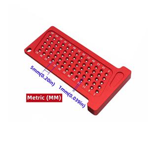 TEMU 다용도, 소형 알루미늄 합금 정밀 T-자 자 - 목공 및 목공용 이중 미터/인치 마킹 게이지, 내구성 및 정확성, 구멍 스크라이빙 기능 포함