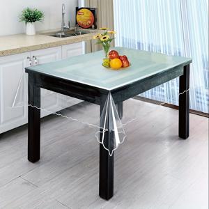 TEMU 1개 비닐 테이블보, 직사각형 투명 가장자리 고정식 테이블 커버, PVC 닦기 쉬운 식탁 보호용 피크닉, 파티, 실내외 사용 가능, 미니멀한 패턴 디자인, 피크닉 액세서리