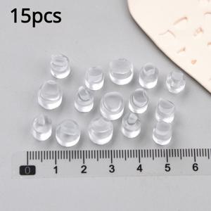 TEMU 15개 폴리머 클레이 입 모양 몰드 세트, DIY 인형 및 애니메이션 캐릭터 입 윤곽 도구, DIY 공예용 수동 도자기 조각 액세서리